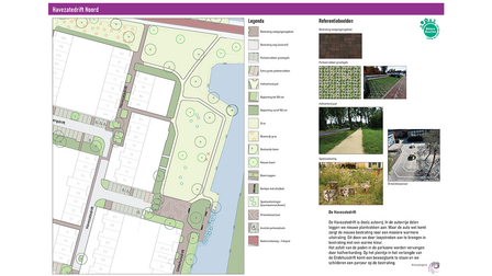 Kaart met ontwerp voor de Havezatedrift Noord