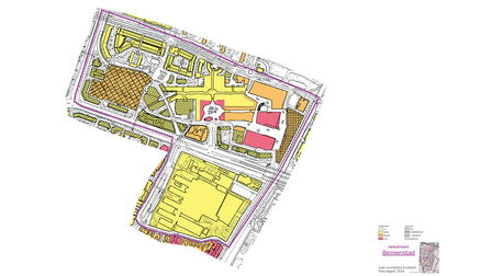 Kaart met welstandseisen in de binnenstad