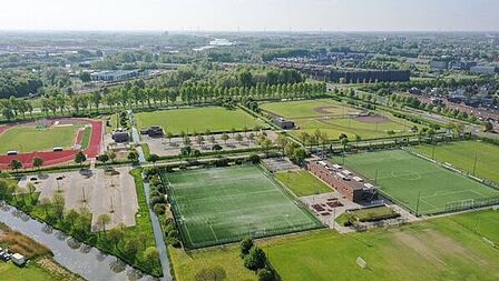 Luchtfoto van Sportpark Galecop