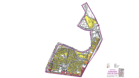 Kaart met welstandsniveaus in de wijken Zuilenstein en Huis de Geer