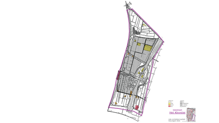 Kaart met welstandsniveaus op bedrijventerrein Het Klooster