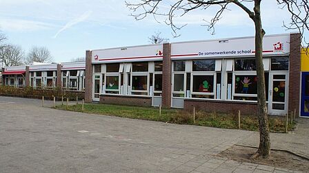 Zijaanzicht basisschool Lucas Batau in Nieuwegein