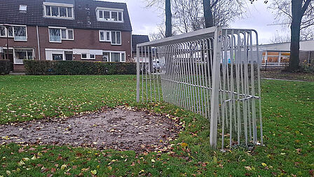 Een voetbaldoel