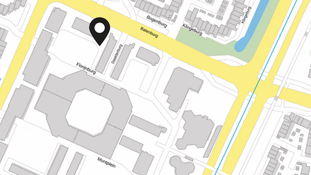 Kaartje met locatie park aangegeven