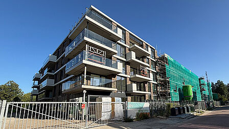 Appartementencomplex in aanbouw