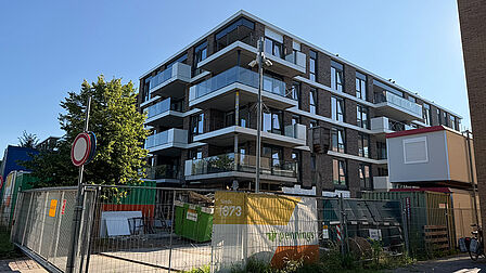 Appartementencomplex in aanbouw