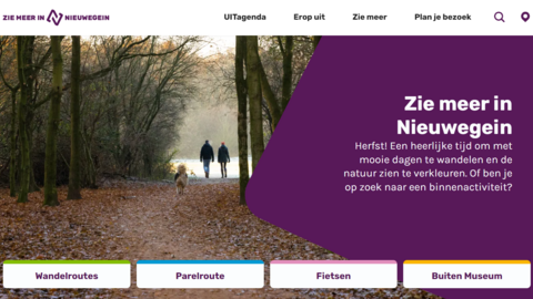Homepage van website Zie meer in Nieuwegein