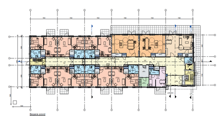 Bouwtekening Huis Mandala begane grond