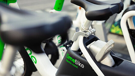 Zadels van Lime-fietsen