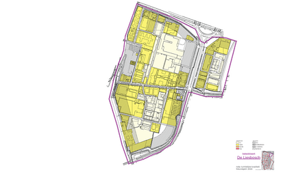 Kaart met welstandseisen bedrijventerrein De Liesbosch
