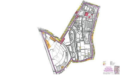 Kaart met welstandsniveaus in Oudegein en Hogelanden